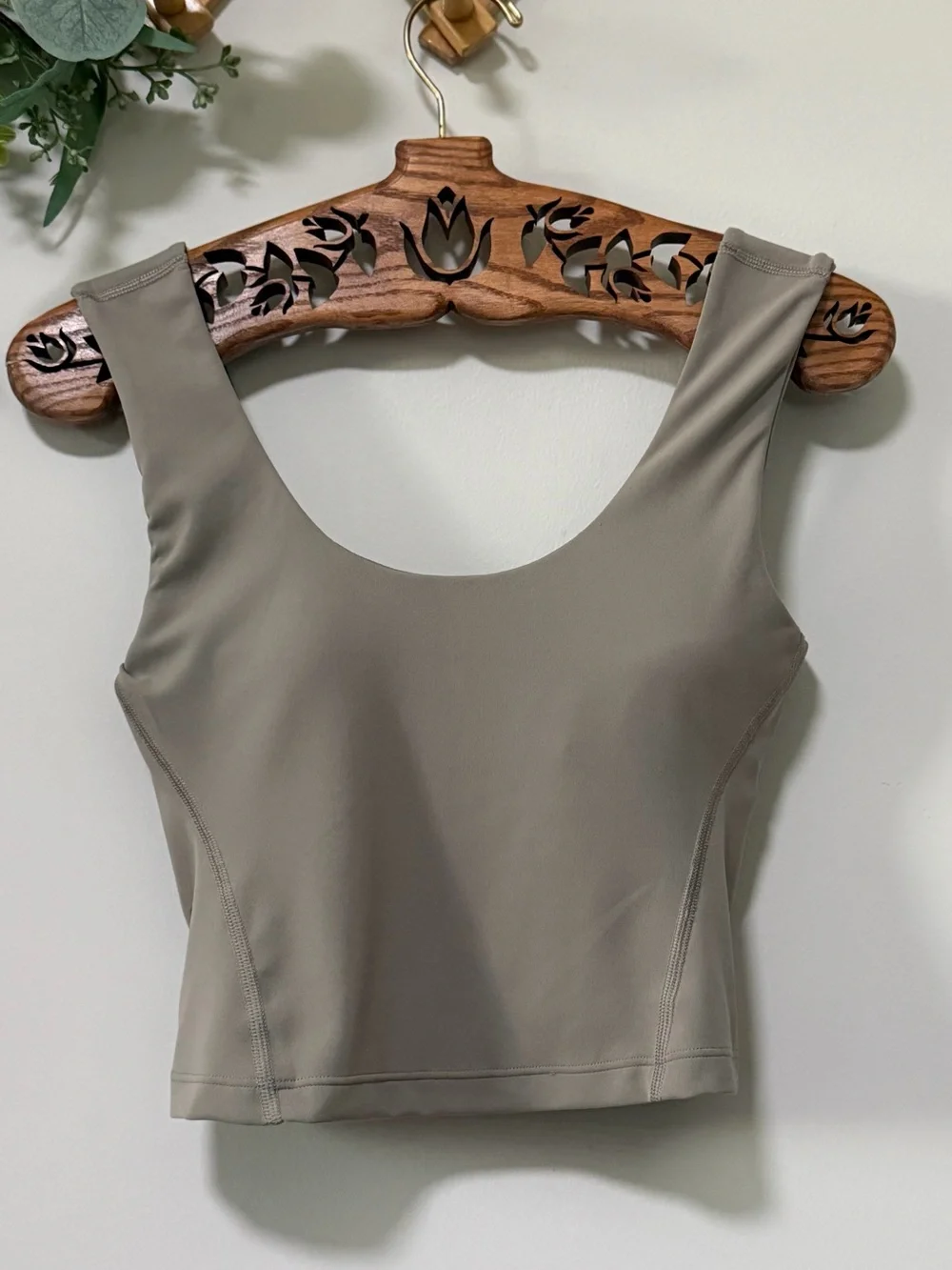 Lululemon Align Tank Top Riverstone Taupe Built-In Bra Size 6
